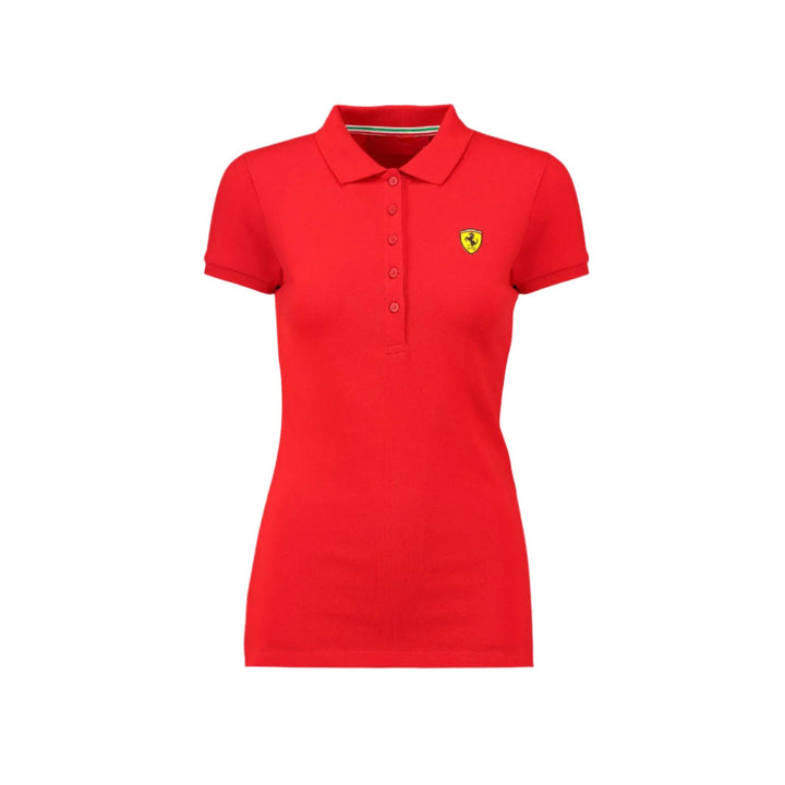 Scuderia Ferrari Ladies Polo Women's Ladies Golf Shirt - Red