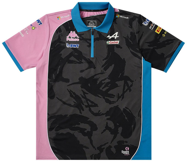 Alpine F1™ Team 'Palace X Kappa' Tech Las Vegas Men's GP Polo - Night Desert Camo