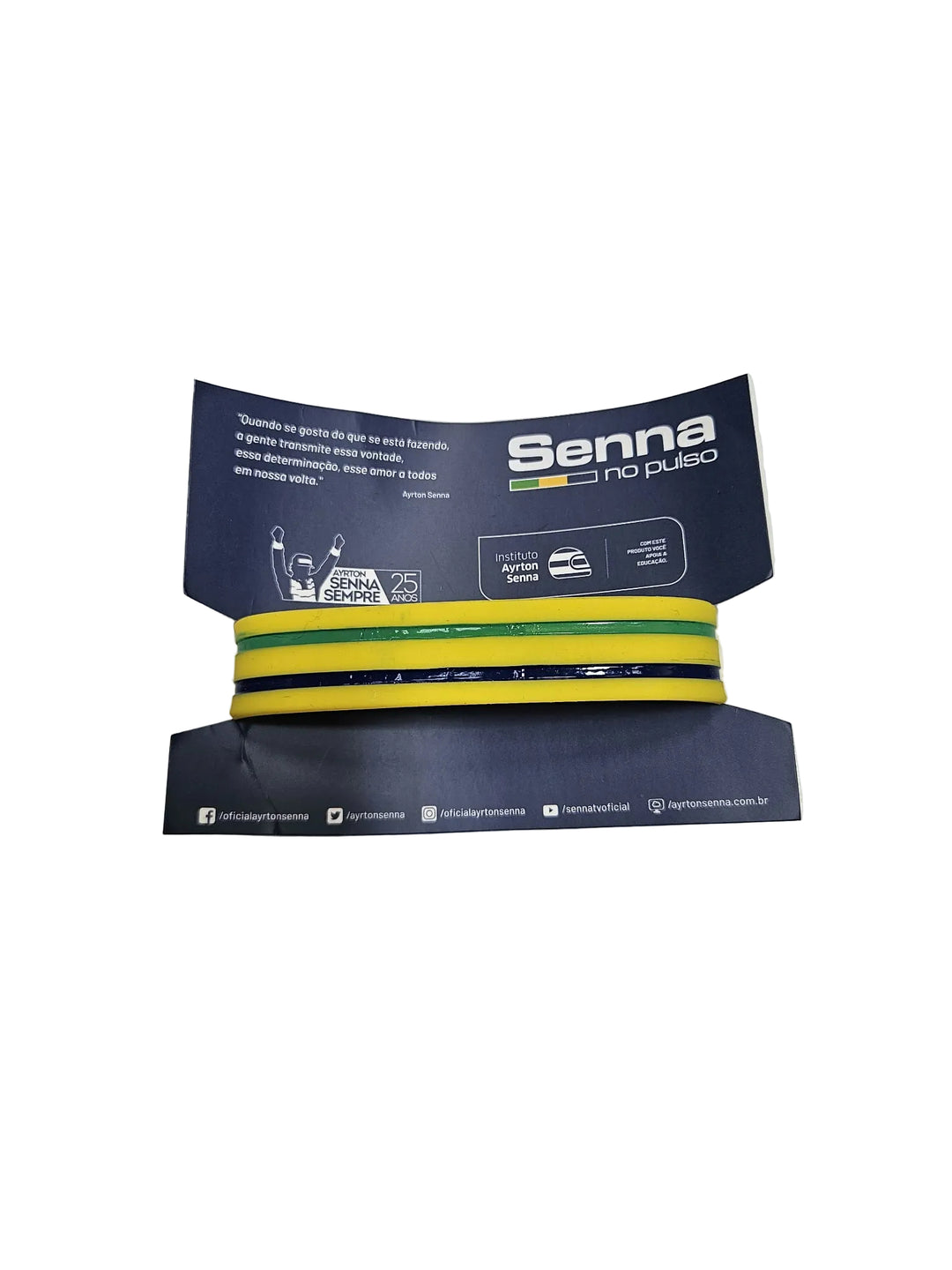 Ayrton Senna Juegos Olímpicos Río 2016 "En la muñeca de Brasil" "No Pulso do Brasil" Pulsera de brazo AR - FANABOX