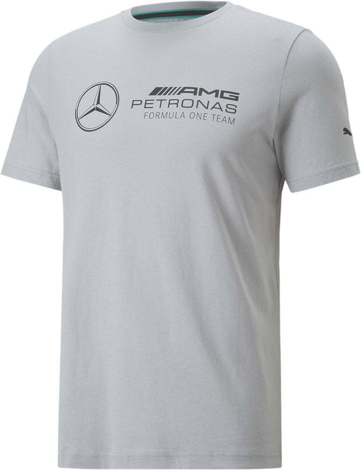 Mercedes AMG Petronas F1 Team Logo Men's T-Shirt Silver Grey 