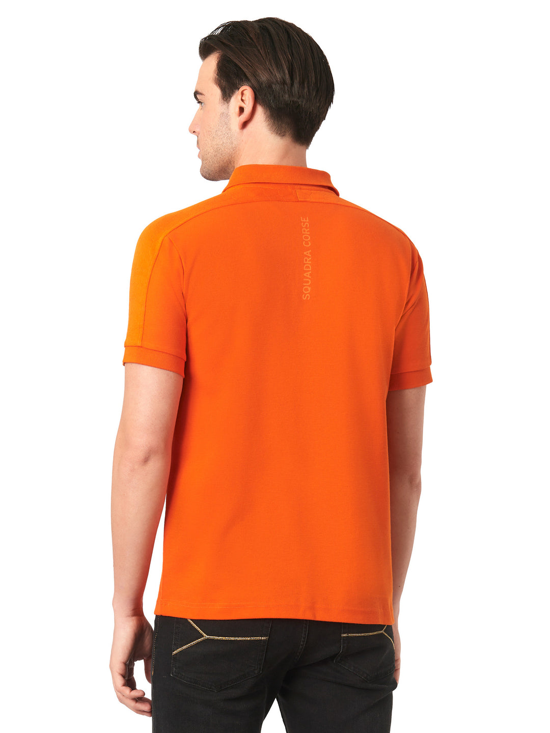 Automobili Lamborghini Travel Men Polo-shirt - Orange