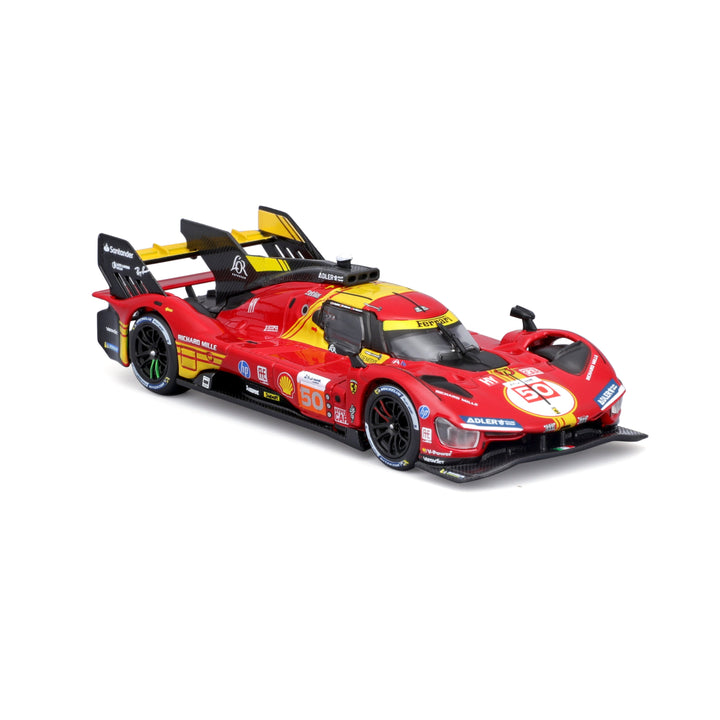 Ferrari 499P #50 24h Le Mans Champion 2024 – 1:43 Diecast Model Car with Display Case - Red and Yellow Canada Store 