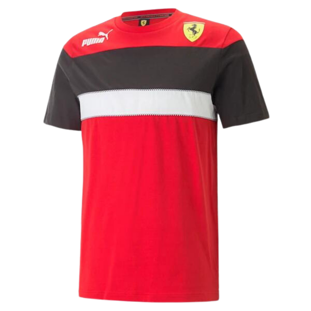 2023 Puma Scuderia Ferrari Big Shield T-Shirt Adult - White – FANABOX™