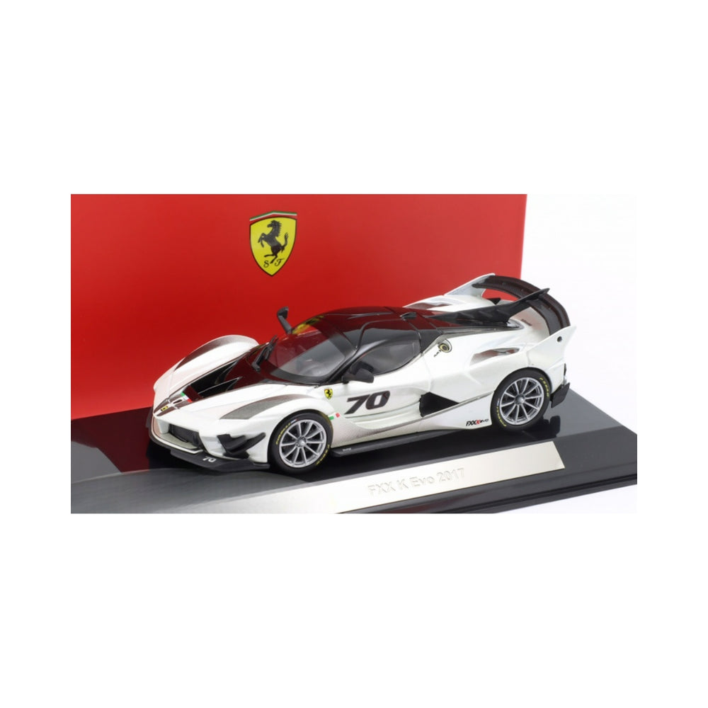 2017 Ferrari Fxx-K Evo #70 Bburago 1:43 Model Car – Pearl White