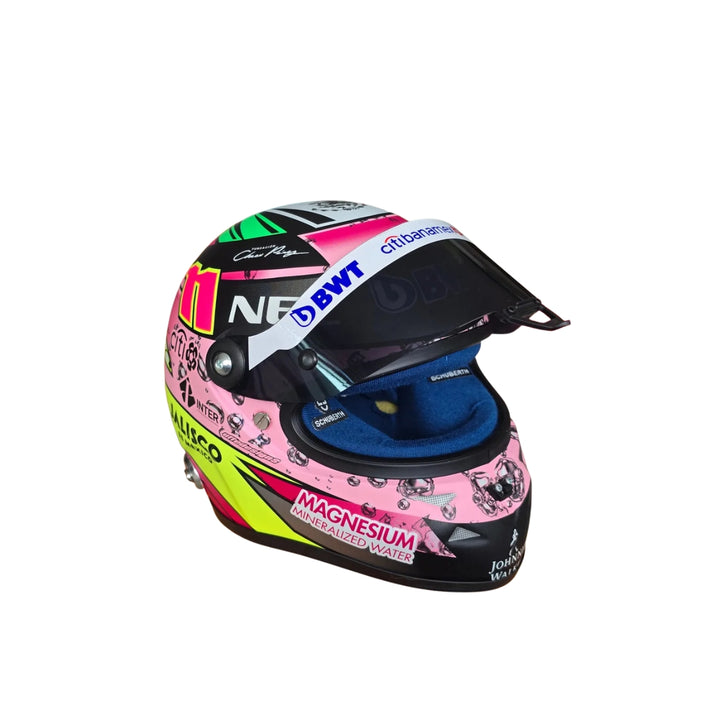20`7 Force India F1™ Team Sergio Pérez 1:2 Scale Race Helmet – Pink Edition