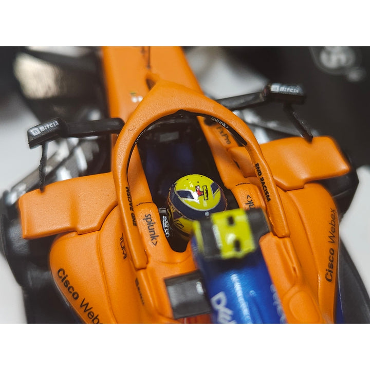 2021 McLaren F1™ Lando Norris Bahrain GP Limited Edition 1:43 Scale Minichamps Model Car - Papaya