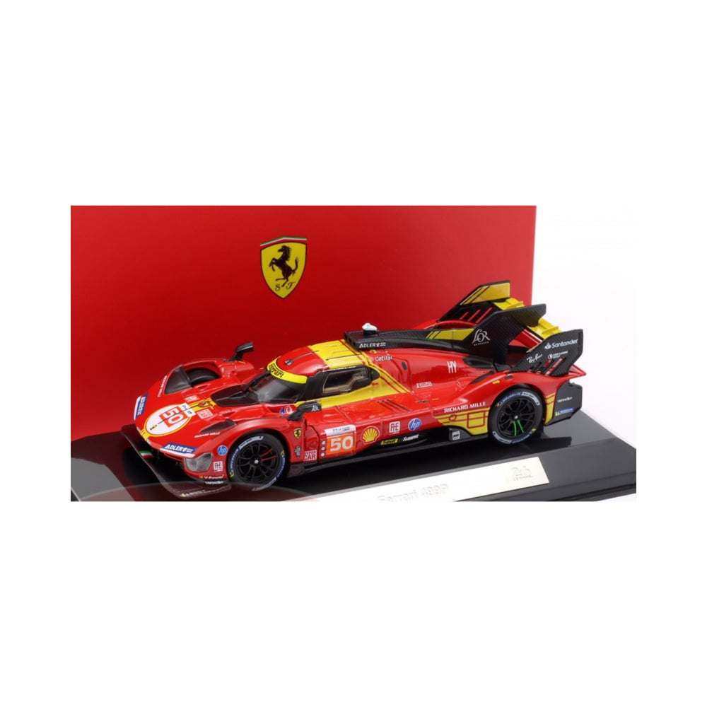 2024 Antonio Fuoco And Miguel Molina And Nicklas Nielsen Ferrari 499P Af Corse Le Mans Winner #50 1:43 Model Car – Red