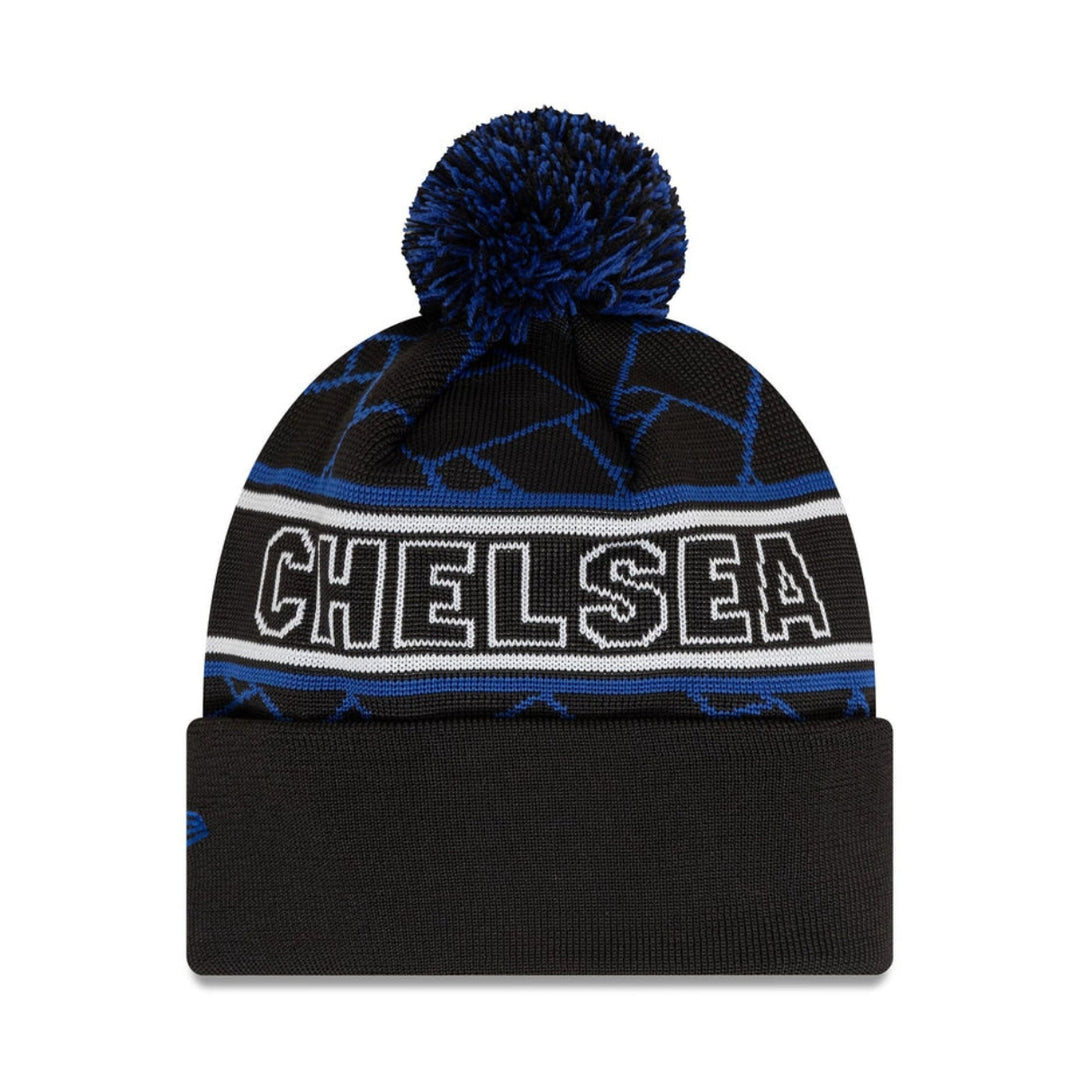 2025 Chelsea FC Lion Crest Sport Adult Beanie Hat - Black