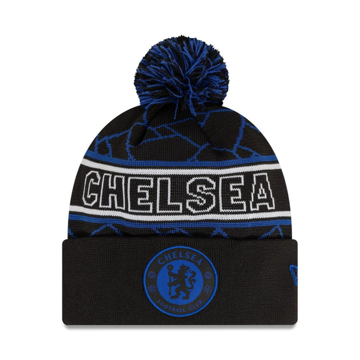 2025 Chelsea FC Lion Crest Sport Adult Beanie Hat - Black