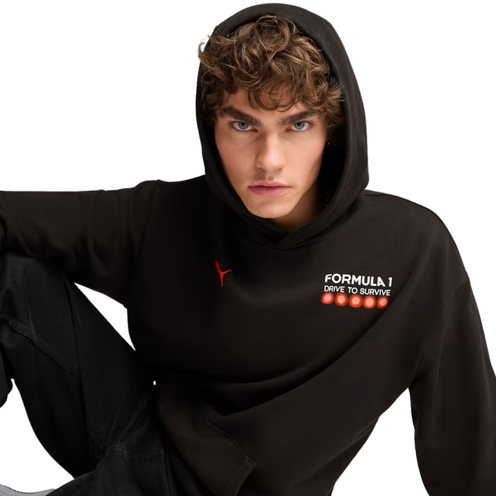 2025 F1™ Collection X Puma "Drive To Survive" Race Adult Hoodie - Black