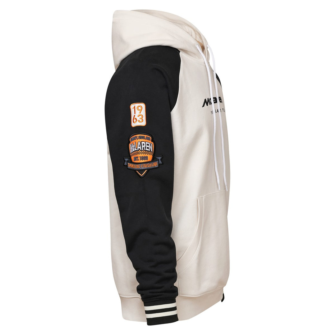 2025 McLaren F1 Team 'Drafting' Men's Hooded Sweatshirt - Beige