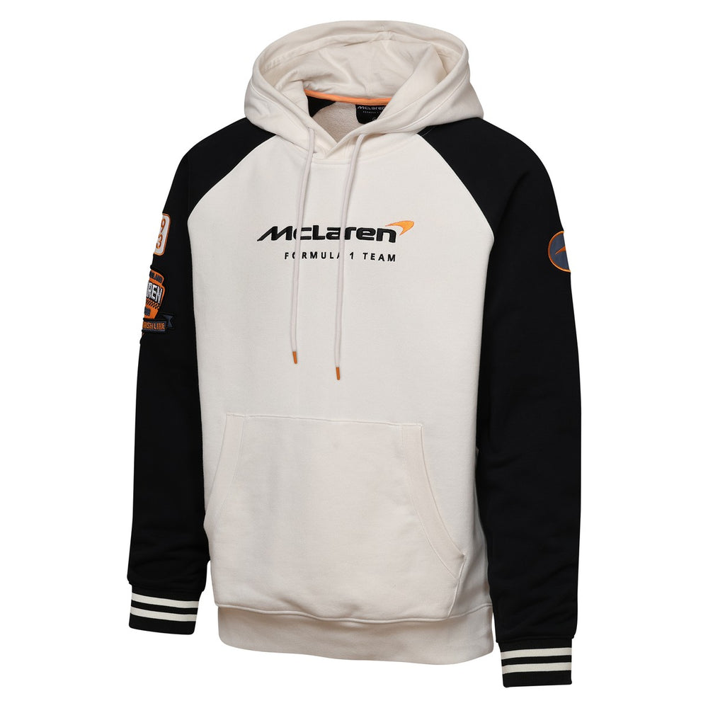 2025 McLaren F1 Team ' Men's Hooded Embroidered Sweatshirt - Beige