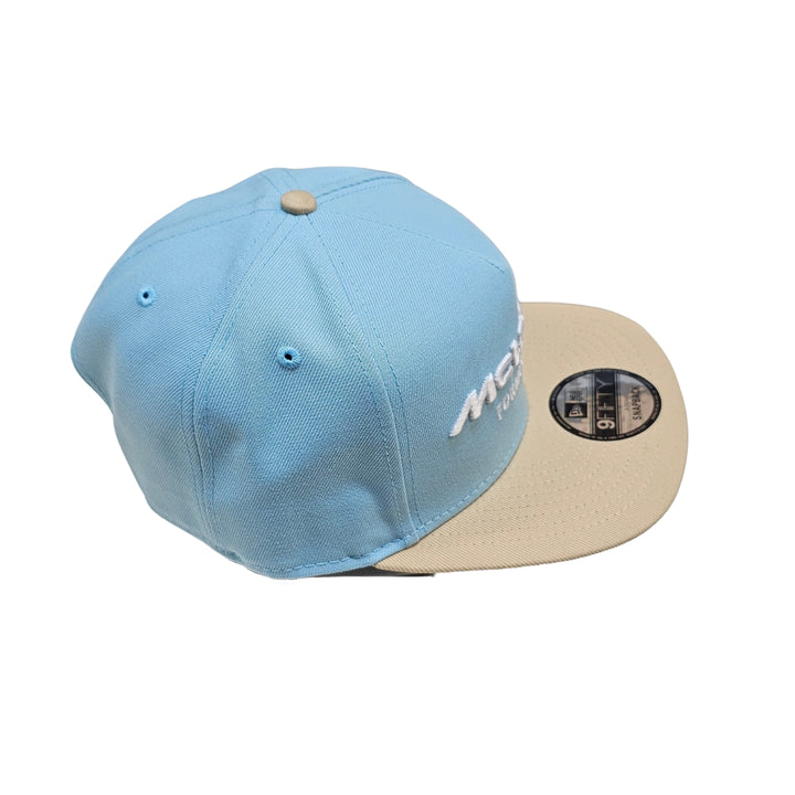 2025 McLaren F1™ Team 950AF 2 Colour Flatbrim Men's Cap - Blue and Beige