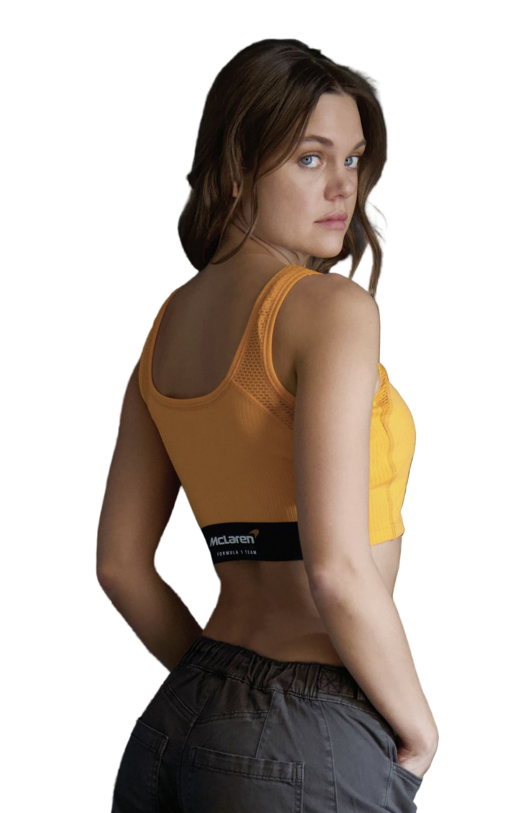 2025 McLaren F1™ Team Auto Racing Car Women's Sports Sleeveless Athleisure Tank Top - Papaya
