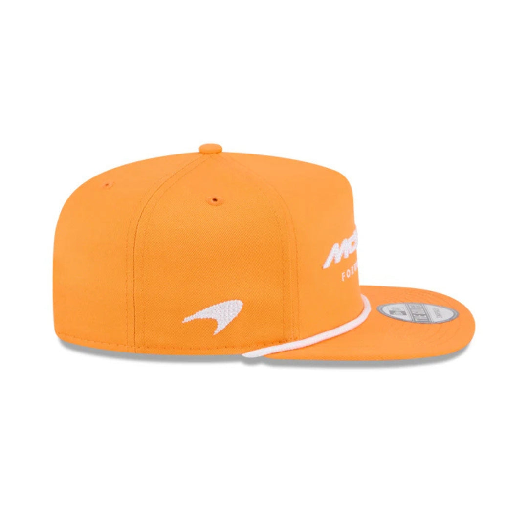 2025 McLaren F1™ Team New Era Golfer Team Text Adult Cap - Papaya