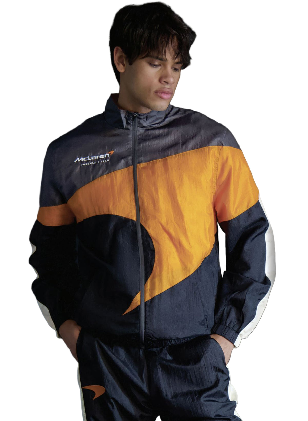 2025 McLaren F1™ Team World Circuit Track Lightweight Windbreaker Men's Jacket - Black