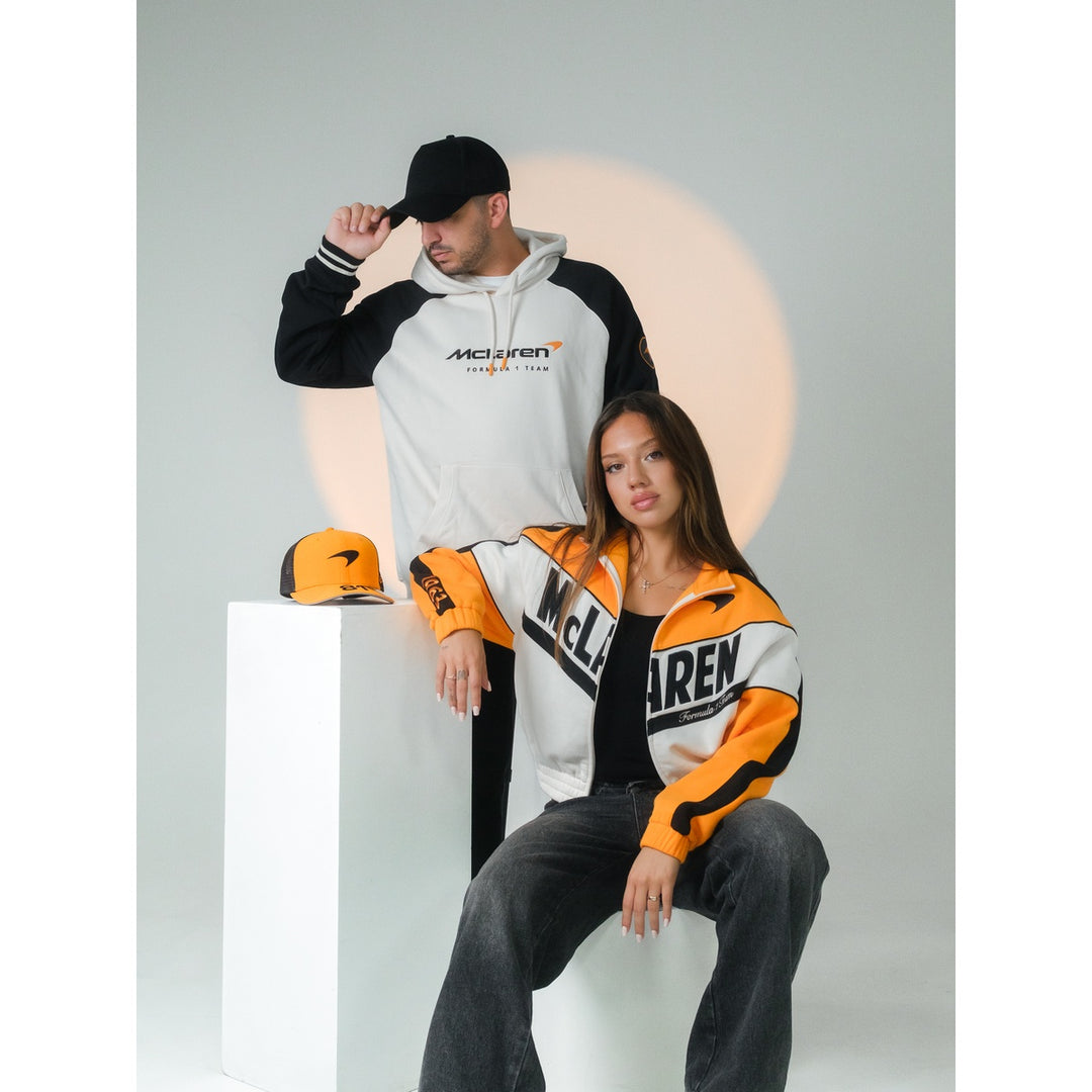 2025 McLaren F1™ Team 'Drafting' Men's Hooded Sweatshirt - Beige