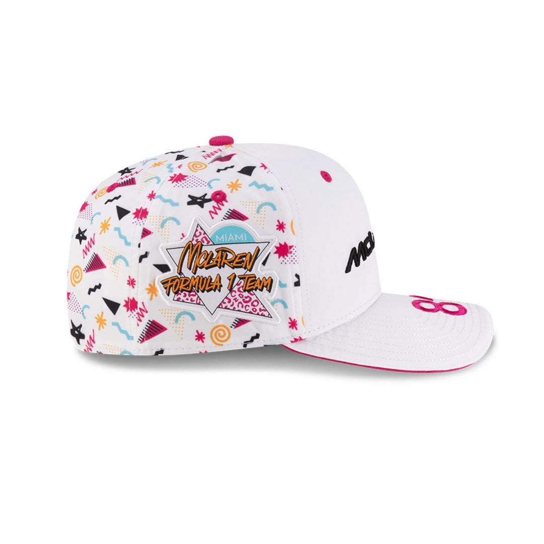 2025 McLaren F1™ Team Oscar Piastri Miami GP 9Seventy Adult Cap - White