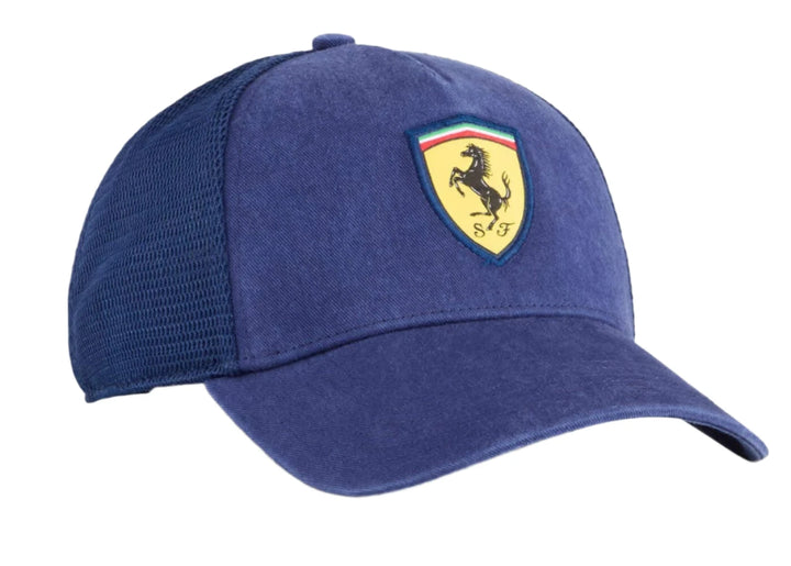 2025 Puma Scuderia Ferrari F1 Team Trucker Baseball Men's Cap - Persian Blue  
