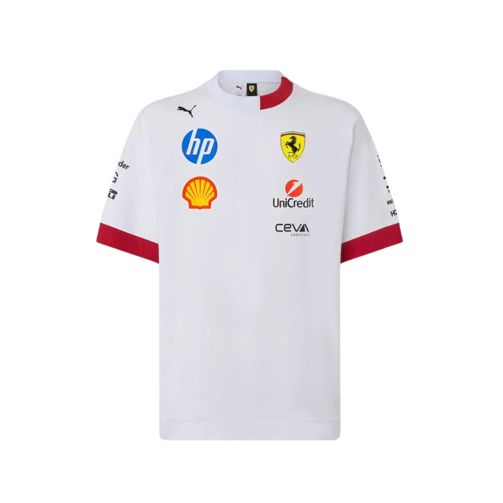 2025 Scuderia Ferrari F1™ HP Team Miami GP Men's T-Shirt - White
