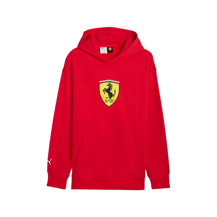 2025 Scuderia Ferrari F1™ Race Men's Fleece Hoodie - Speed Yellow / Black /  Rosso Corsa Red