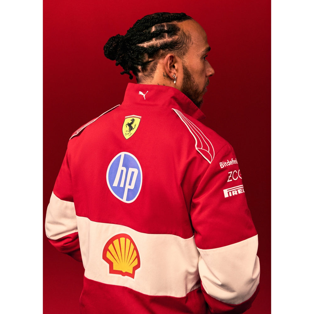2025 Lewis Hamilton Scuderia Ferrari F1™ Team Men's Jacket - Dark Cherry
