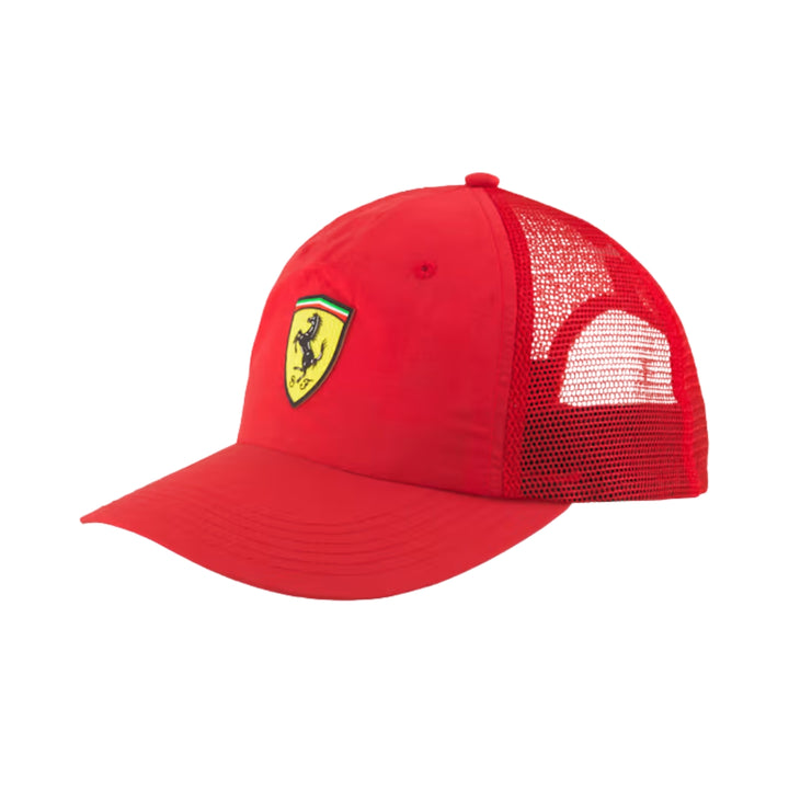 2025 Scuderia Ferrari F1™ Team Trucker Unisex Hat - Rosso Corsa / Black