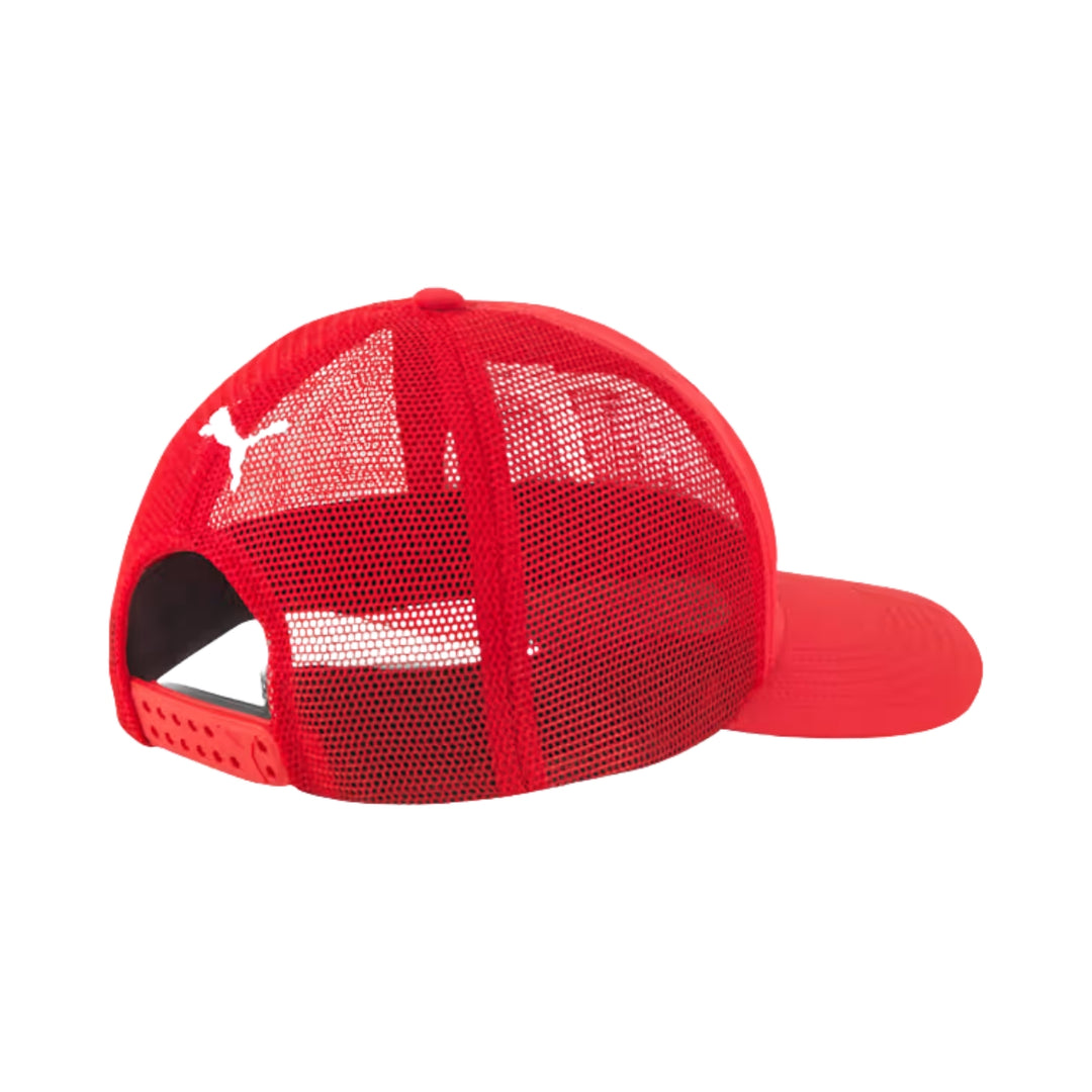 2025 Scuderia Ferrari F1™ Team Trucker Unisex Hat - Rosso Corsa / Black