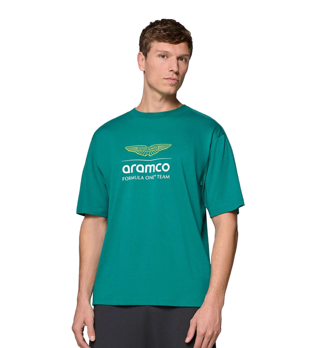 2025 Aston Martin F1 Team Large Logo Men's T-Shirt - Green 