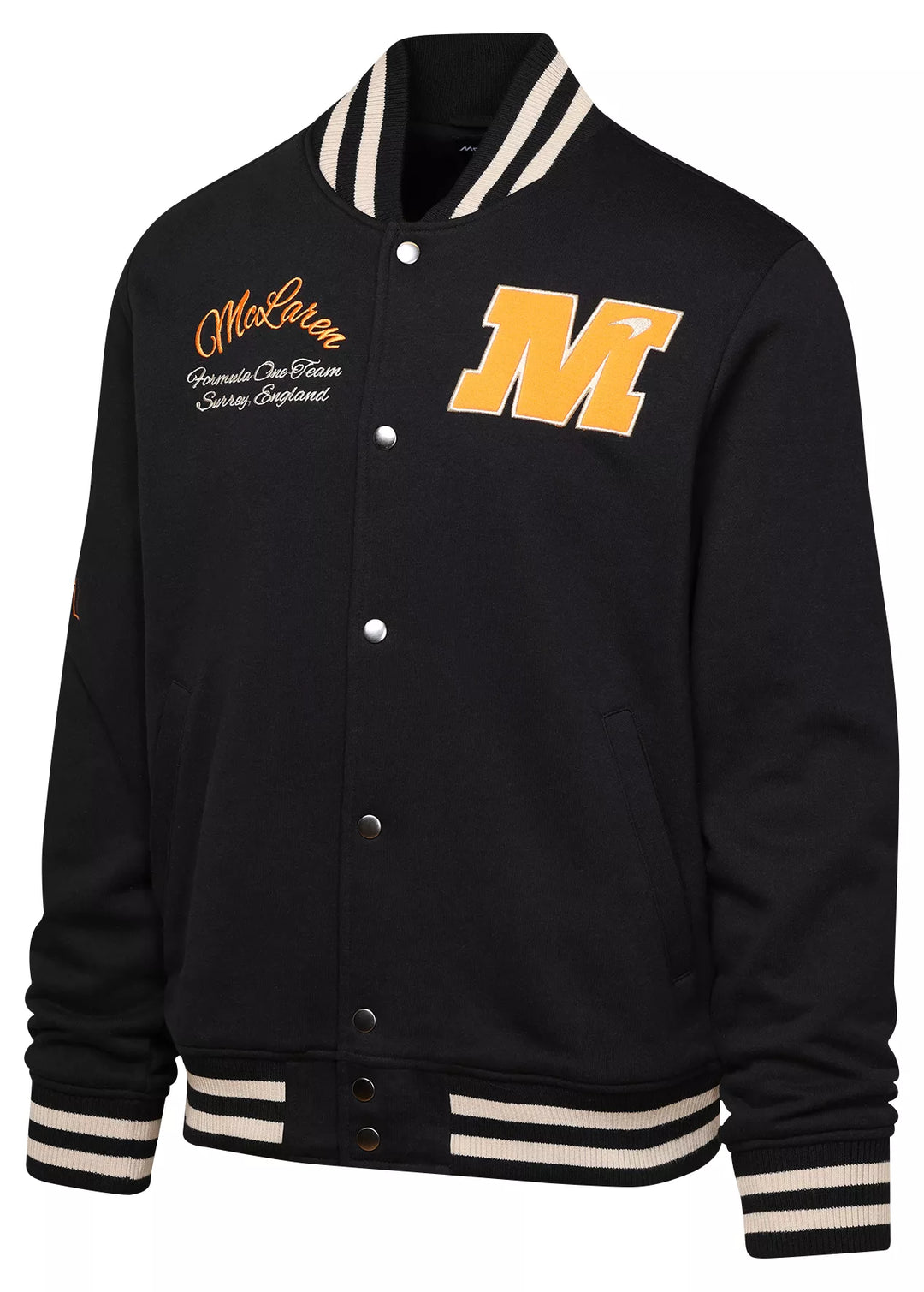 2025 McLaren F1™ Team Auto Racing Car Men's Varsity Jacket - Black