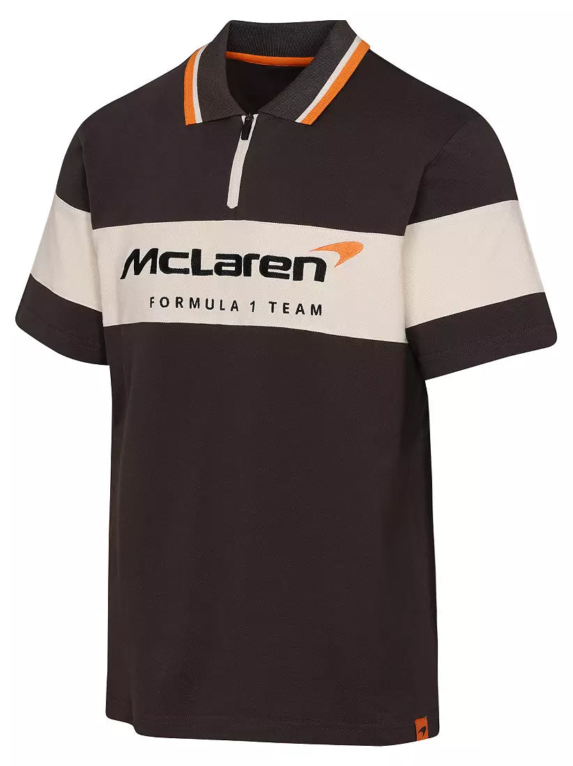 2025 McLaren F1™ Team 'Full Tilt' Men's Polo - Grey