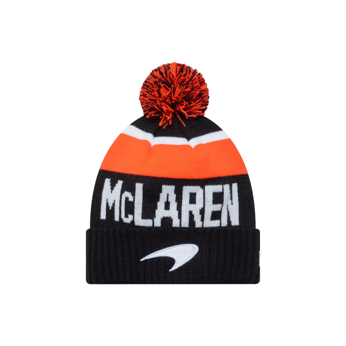 McLaren F1™ Team New Era Unisex Sport Beanie with Pom - Black