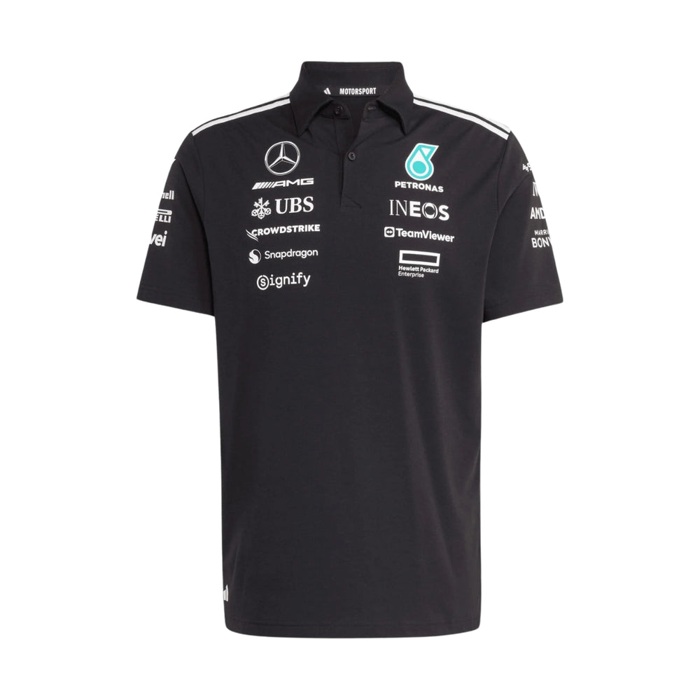 2025 Mercedes-AMG F1™ Team x Adidas Men's Polo - Black