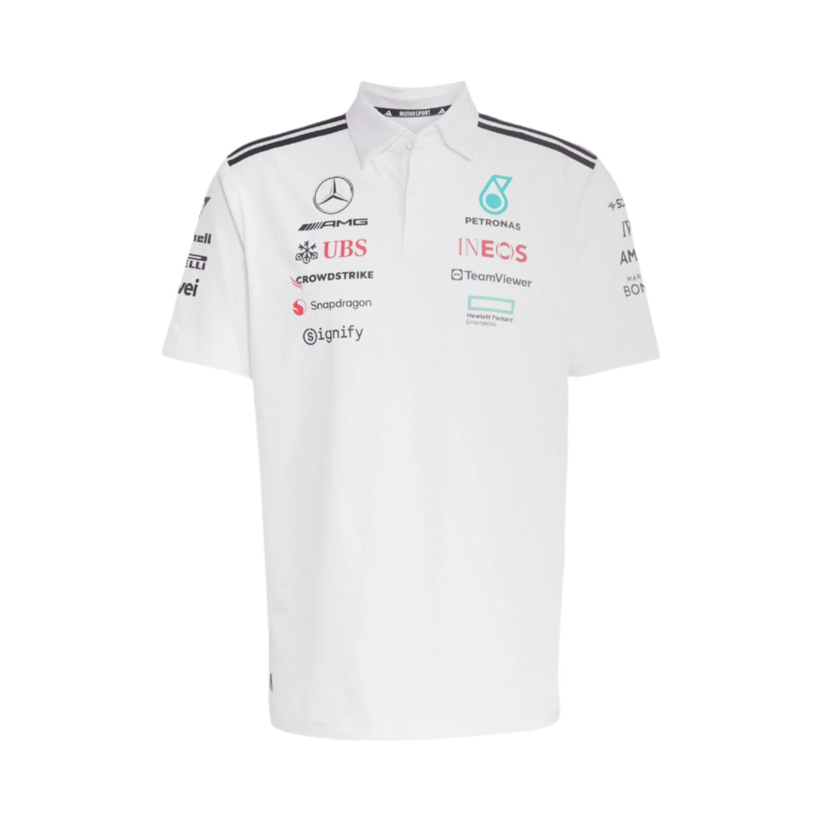 Mercedes AMG Petronas F1™ Team x Adidas Men's Polo - White/Black