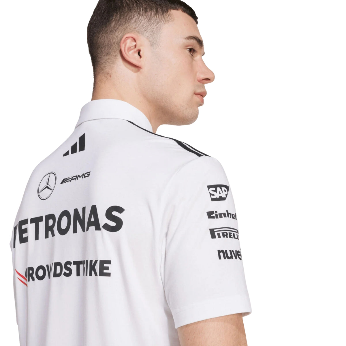 Mercedes AMG Petronas F1™ Team x Adidas Men's Polo - White/Black