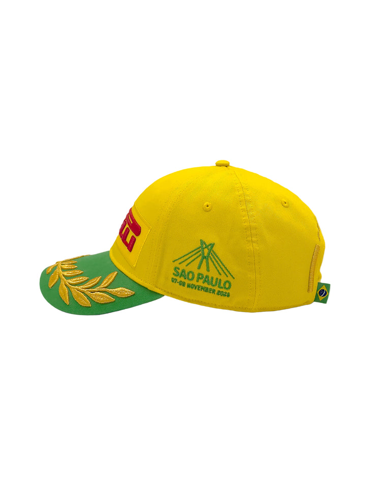 2025 F1 Collection Limited Edition Pirelli Brazilian GP "Sao Paolo" Podium Cap - Yellow 