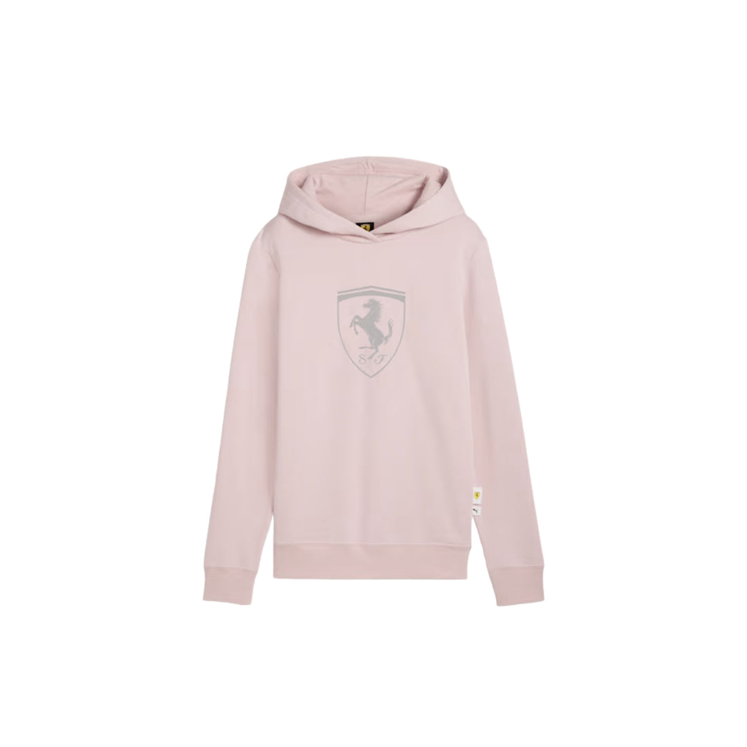 2025 Scuderia Ferrari F1™ Race Women's Fleece Hoodie - Black / Mauve Mist