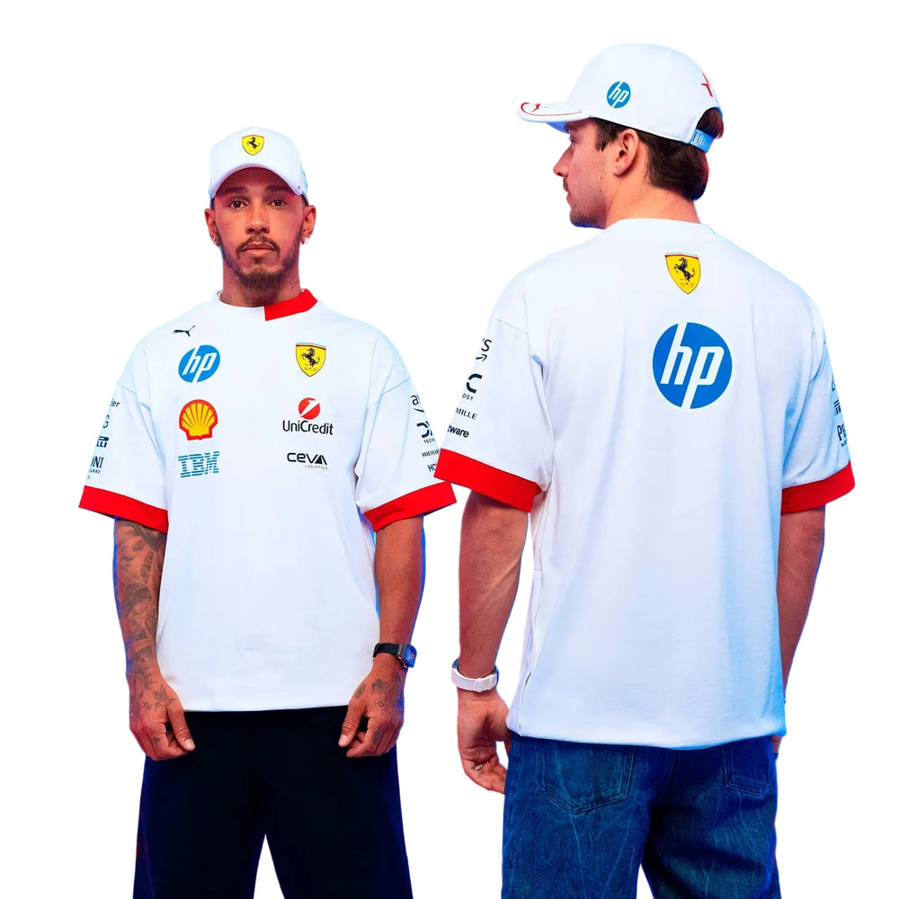 Scuderia Ferrari F1
PUMA 2025 Miami GP Driver's Oversized T-shirt worn by Lewis Hamilton and Charles Leclerc 