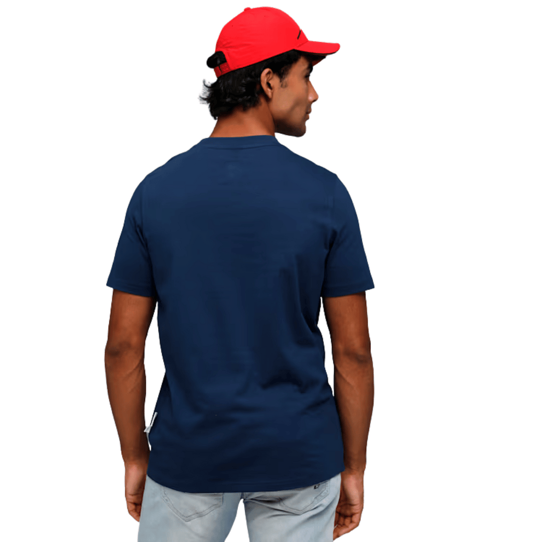 2025 Scuderia Ferrari F1™ Team Colored Shield Men's T-Shirt - Rosso Corsa Red / Black / Persian Blue