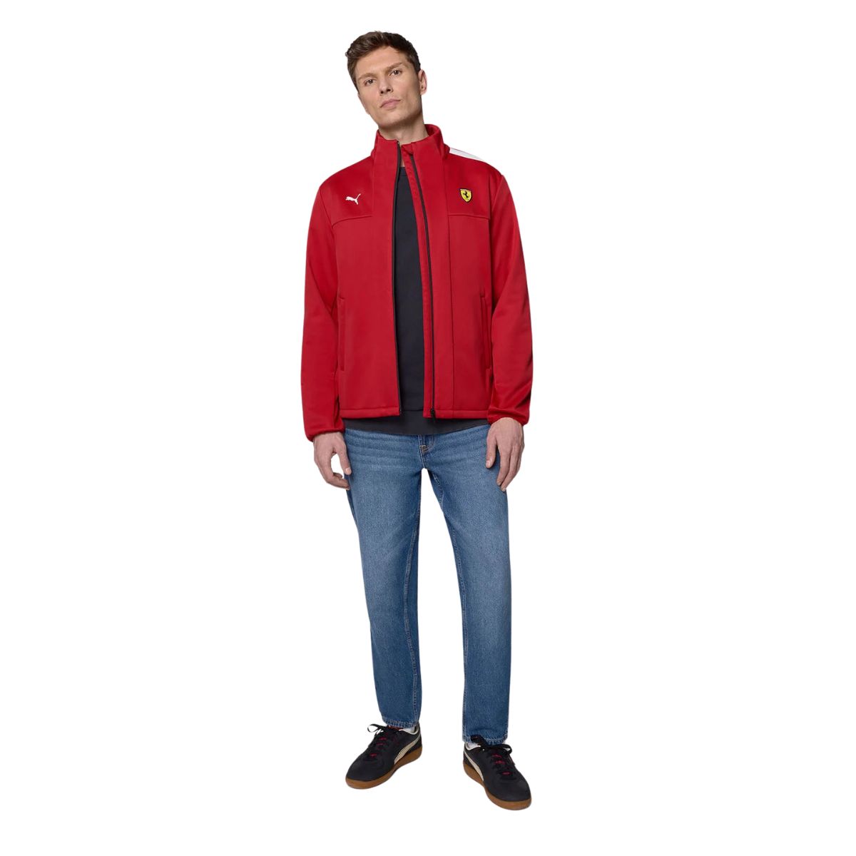 Scuderia Ferrari F1™ Team Logo FW Men's Softshell Jacket - Black / Dar ...