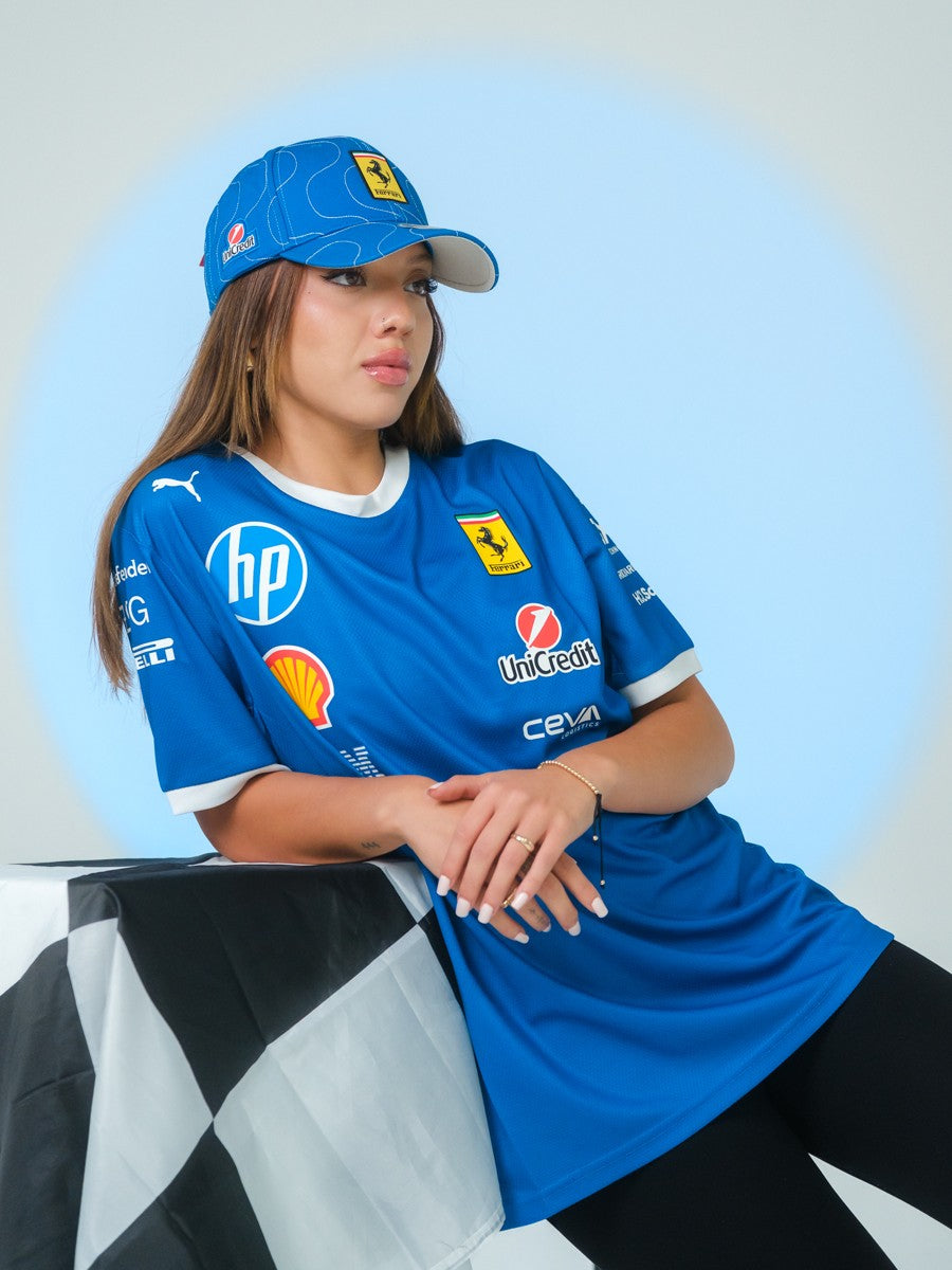 2025 Scuderia Ferrari HP F1™ Monza Limited Edition Baseball Cap - Blue Scozia