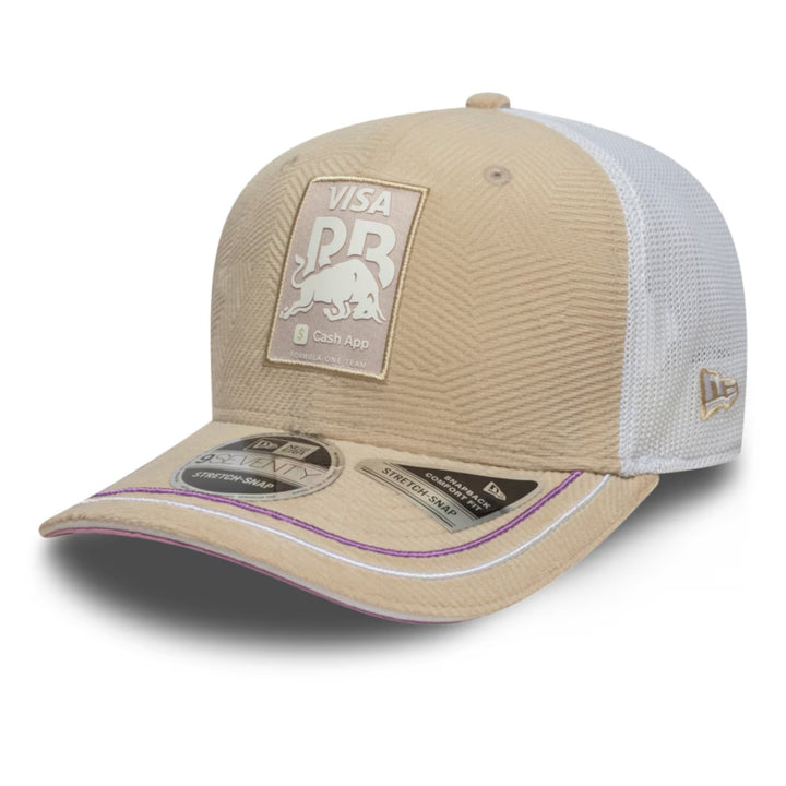 2025 Visa Cash App RB F1™ Team Miami GP 9Seventy Adjustable Adult Cap - Beige and Purple