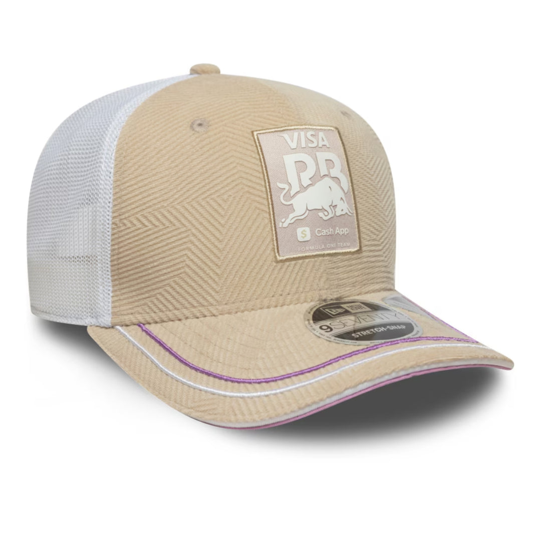 2025 Visa Cash App RB F1™ Team Miami GP 9Seventy Adjustable Adult Cap - Beige and Purple