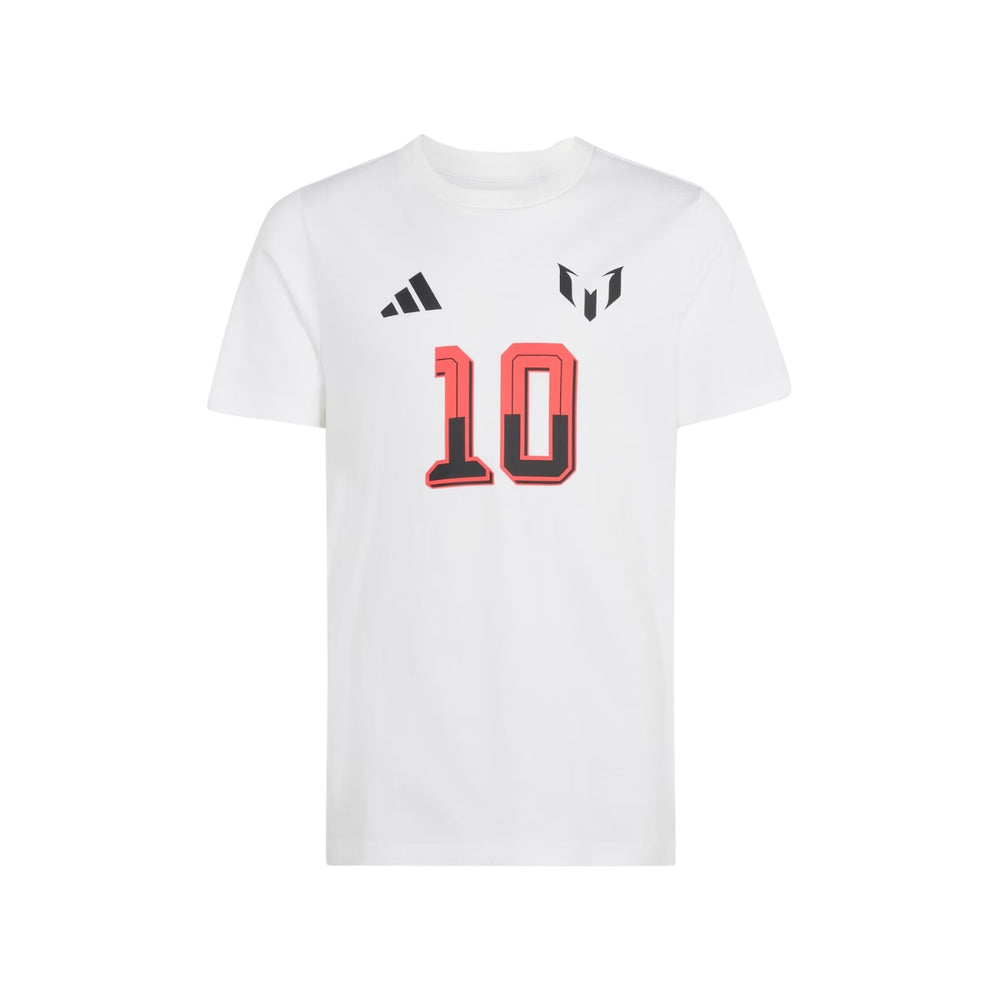 2026 Adidas Argentina Messi Graphic T-Shirt – White
