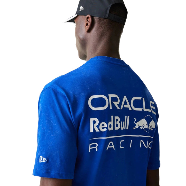 2026 New Era Red Bull Racing F1™ Team Linear Oversized Graphic T-shirt - Blue / Black / Grey