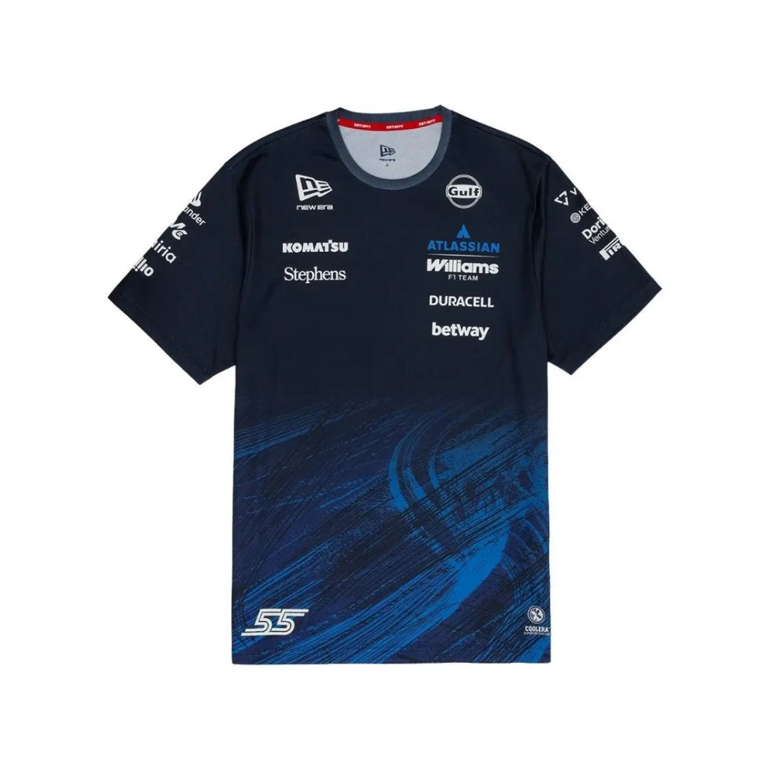 2026 Atlassian Williams Racing F1™ Team Driver2026 Carlos Sainz Tech T-Shirt – Navy