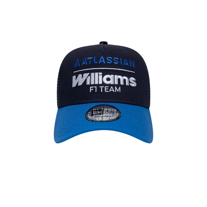 2026 Atlassian Williams Racing F1™ Team Essential 9FORTY A-Frame Trucker Adjustable Cap – Navy