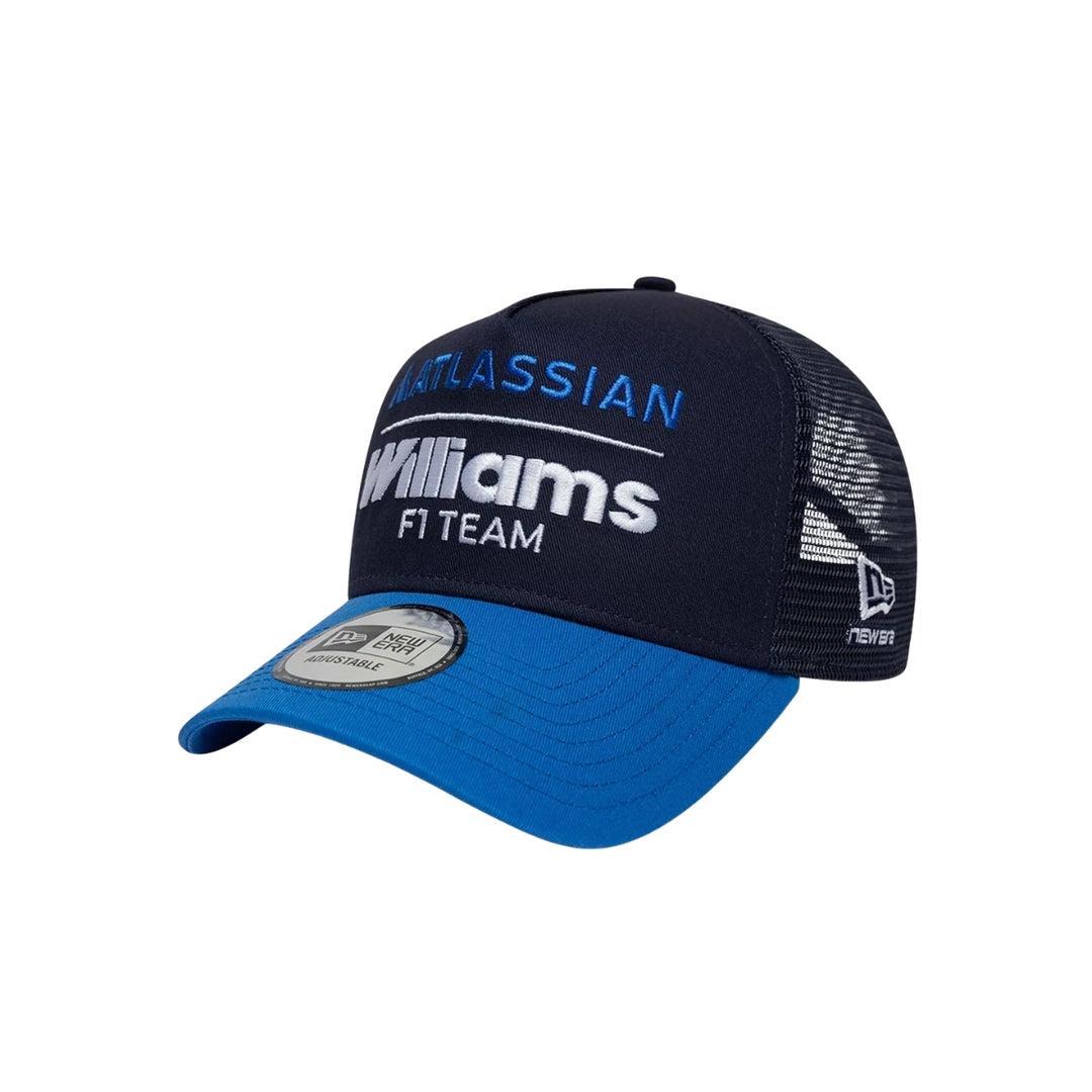 2026 Atlassian Williams Racing F1™ Team Essential 9FORTY A-Frame Trucker Adjustable Cap – Navy