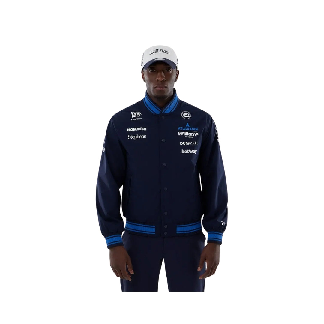 2026 Atlassian Williams Racing F1™ Team Line Varsity Jacket - Navy