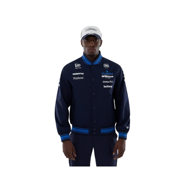 2026 Atlassian Williams Racing F1™ Team Line Varsity Jacket - Navy